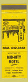 Matchbook Cover - Mid City Motel Sault Ste Marie MI