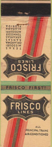 Matchbook Cover - Fresco Lines Railroad WEAR