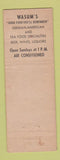 Matchbook Cover - Wasum's Restaurant Detroit MI WEAR