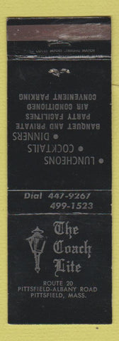 Matchbook Cover - The Coach Lite Pittsfield MA