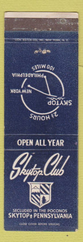 Matchbook Cover - Skytop Club PA