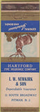 Matchbook Cover - Hartford Insurance Newkirk Pitman NJ