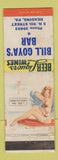 Matchbook Cover - Bill Goya's Bar Reading PA pinup WEAR