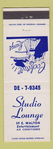 Matchbook Cover - Studio Lounge Chicago IL