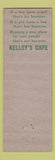 Matchbook Cover - Kelley's Cafe Sioux Falls SD