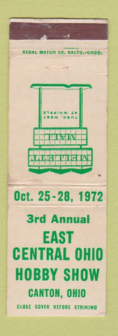 Matchbook Cover - East Central Ohio Hobby Show Canton OH 1972 WEAR