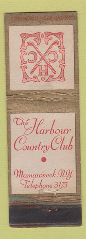 Matchbook Cover - Harbour Country Club Mamaroneck NY WORN