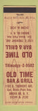 Matchbook Cover - Old Time Bar Grill Bronx NY