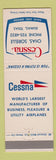Matchbook Cover - Cessna Airplanes Chas Sorelle Dumas TX