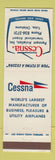Matchbook Cover - Cessna Airplanes Tulsa OK Pennant Aviation