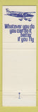 Matchbook Cover - Cessna Airplanes Tulsa OK Pennant Aviation