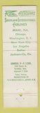 Matchbook Cover - Real Airline Fly to Brazil