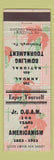 Matchbook Cover - Bowling Tournament Pittsburgh PA 1953 OUAM