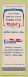 Matchbook Cover - Cessna Airplanes Chas Sorelle Dumas TX