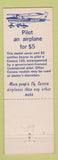 Matchbook Cover - Cessna Airplanes Chas Sorelle Dumas TX