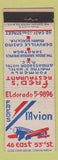 Matchbook Cover - Freds L'Avion New York City Restaurant WEAR