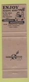 Matchbook Cover - Terminal News Stands Miami FL International Airport