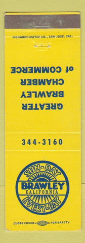 Matchbook Cover - Brawley CA Chamber of Commerce