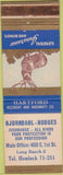 Matchbook Cover - Hartford Insurance Bjorndahl Hodges Long Beach CA