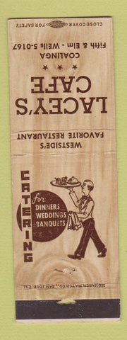 Matchbook Cover - Lacey's Cafe Coalinga CA
