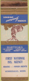 Matchbook Cover - Hartford Insurance Winnebago MN
