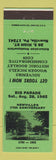 Matchbook Cover - Newville PA 175th Anniversary GREEN