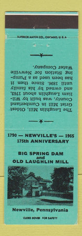 Matchbook Cover - Newville PA 175th Anniversary TEAL