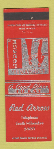 Matchbook Cover - Red Arrow Cocktail Lounge South Milwaukee WI
