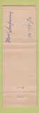 Matchbook Cover - Chez Napoleon French Restaurant New York City