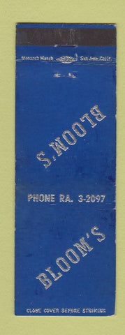 Matchbook Cover - Bloom's Step Inn Los Angeles CA WEAR