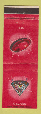 Matchbook Cover - Gemstones Opal Diamond