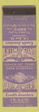 Matchbook Cover - Davis Jewelry Harrisburg PA WEAR