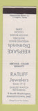 Matchbook Cover - Ratliff Jewelry Knightstown IN
