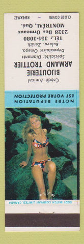 Matchbook Cover - Bijouterie Armand Trottier Jewelry Montreal QC pinup