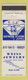 Matchbook Cover - Weiss Jewelry Greeley Colorado WEAR