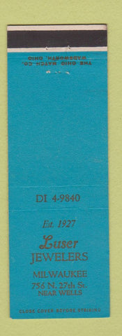 Matchbook Cover - Luser Jewelry Milwaukee WI