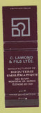 Matchbook Cover - Bijouterie Jewelry C Lamond Montreal QC