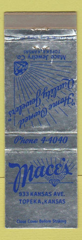 Matchbook Cover - Mace's Jewelry Topeka KS