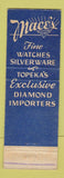 Matchbook Cover - Mace's Jewelry Topeka KS