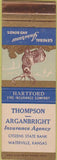 Matchbook Cover - Hartford Insurance Waterville KS