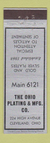Matchbook Cover - Ohio Plating and Manufacturing Cleveland OH