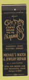 Matchbook Cover - Michael's Watch Jewelry Repair San Francisco CA