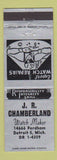 Matchbook Cover - JR Cumberland Watch Maker Detroit MI