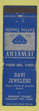 Matchbook Cover - David Jewelry Pleasant Hill CA WORN