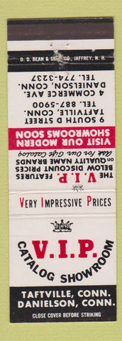 Matchbook Cover - VIP Catalog Showroom Taftville Danielson CA