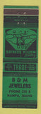 Matchbook Cover - B&M Jewelry Nampa ID