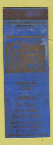 Matchbook Cover - Gillies Jewelry Van Nuys CA WORN