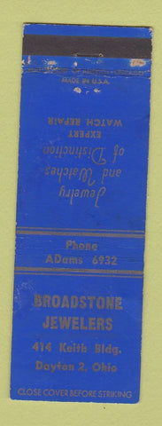 Matchbook Cover - Broadstone Jewelry Dayton OH WEAR