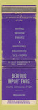 Matchbook Cover - Bedford Imports Jewelry WEAR