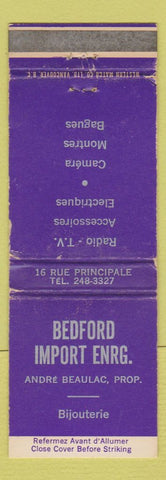 Matchbook Cover - Bedford Imports Jewelry WEAR